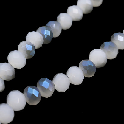 خرز `` قطع زرخرز ثنائي اللون 4 ملم أبيض كحلي BE1491-XXX”