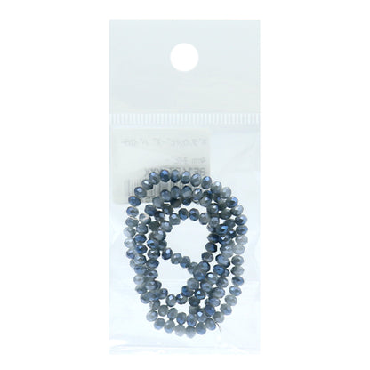 Perlen "Knopf geschnittenPerlen Bicolor 4mm Navy BE1493-XXX "