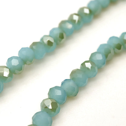 Perles "Coupe de boutonPerles Bicolor 4 mm turquoise be1494-xxx"