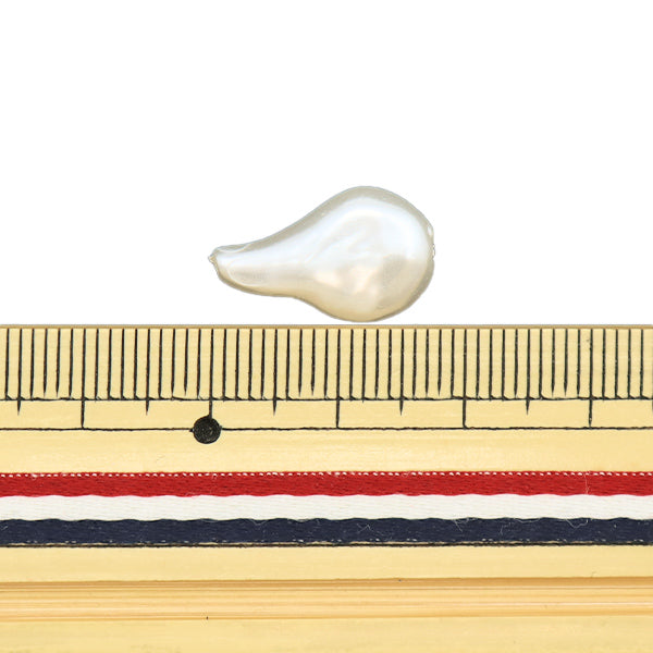 Perles "Résine Pearl Baroque blanc 11 mm x 17 mm 4 pièces PL0575"