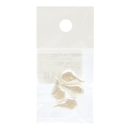 Perles "Résine Pearl Baroque blanc 11 mm x 17 mm 4 pièces PL0575"