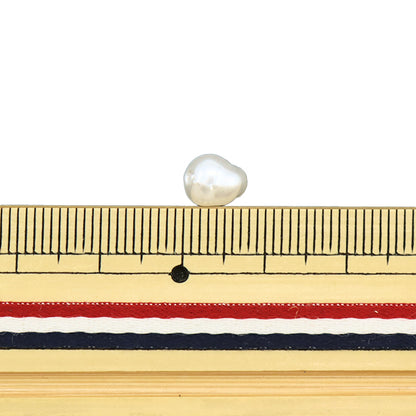 Perlen "Harz Perle Barock Weiß 7mm x 8mm 10 Stück pl0579"