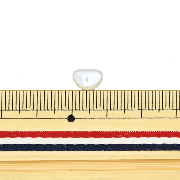 Perlen "Harz Perle Barock White 8mm x 5 mm 10 Stück Pl0581"