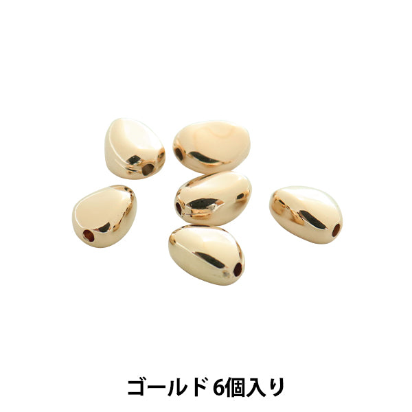 구슬 "CCB 금속구슬 1cm 골드 6 조각 Be1538-201 "