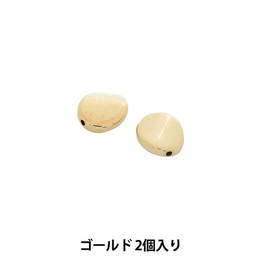 Perlen "CCB -MetallPerlen 1,4 × 1,6 cm 2 Teile mit Gold BE1542-201 ”