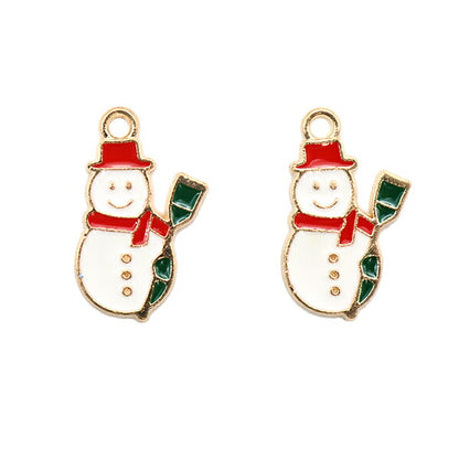 Material de accesorios "Charmito de Navidad Snowman 2 piezas CM5409-XXX"