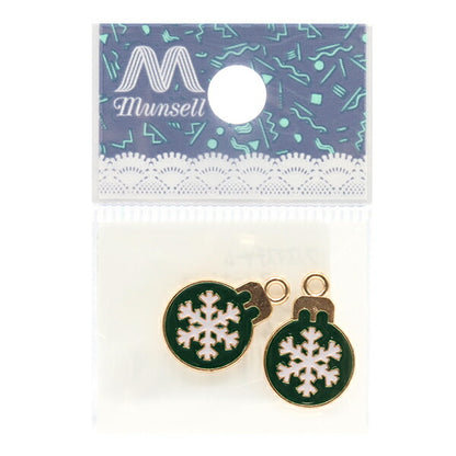 Accessory material "Christmas Charm Snowball 2 Pieces CM5412-XXX"