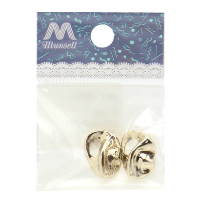 Matériau accessoire "Pièces métalliques déformées petites 2 pièces Gold CM5449-201"