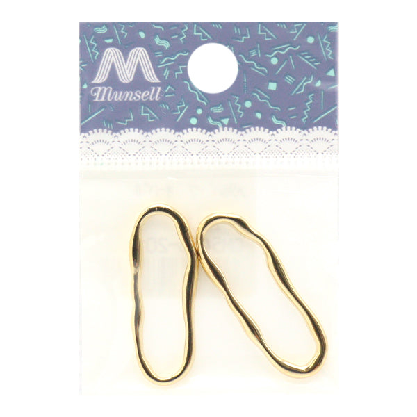 Materiale accessori "Parti metalliche ovali 2 pezzi oro CM5453-201"