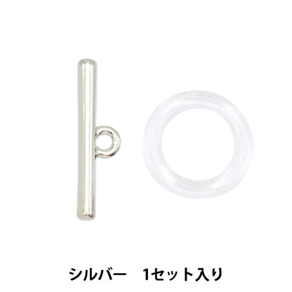 Material de accesorios "Anillo acrílico grande+T Bar 1 Set Silver TK2777"