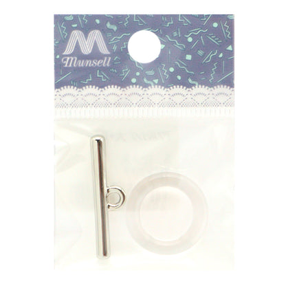 Material de accesorios "Anillo acrílico grande+T Bar 1 Set Silver TK2777"