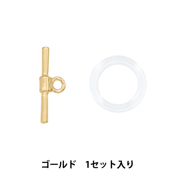 Material de accesorios "Anillo acrílico pequeño+T Bar 1 Set Gold Tk2778"