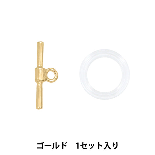 Material de accesorios "Anillo acrílico pequeño+T Bar 1 Set Gold Tk2778"