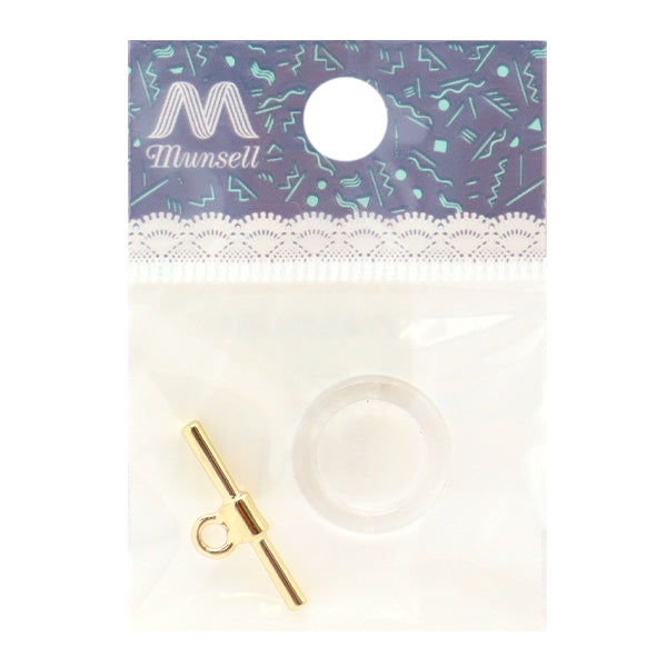 Material de accesorios "Anillo acrílico pequeño+T Bar 1 Set Gold Tk2778"