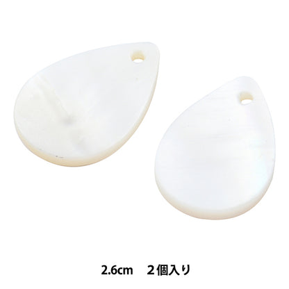 Accessories material "Shell Parts Tsuyu White #2"