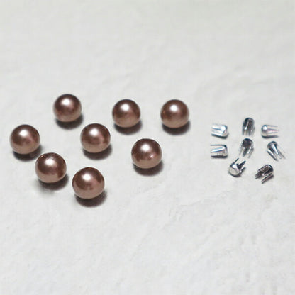 Perline "Liberlyino Color Pearl 6mm Coffee circa 25 Rev-08 CF" KIYOHARA