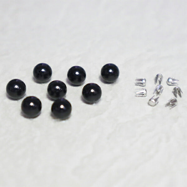 Perlen "Liberlyino Color Pearl 6mm Black ca. 25 Rev-08 Bk" KIYOHARA