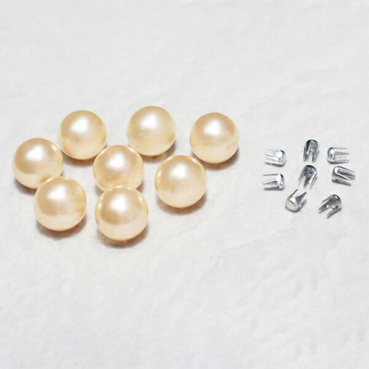 ビーズ 『リベリーノ カラーパール 8mm キャメル 約20個 REV-09 CM』 KIYOHARA 清原