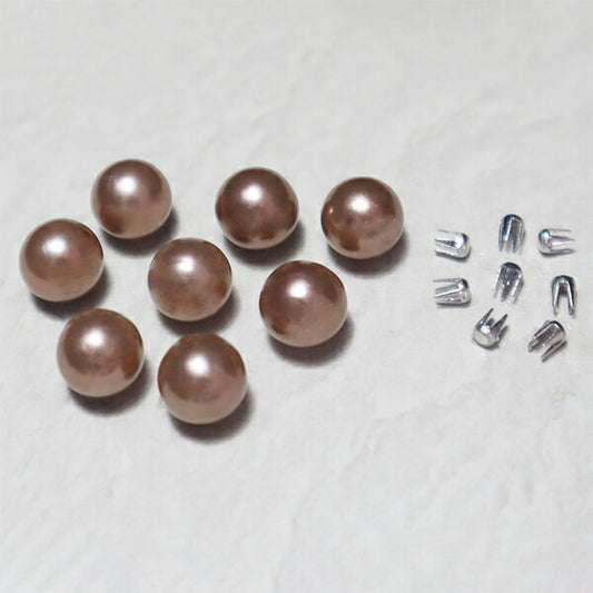 ビーズ 『リベリーノ カラーパール 8mm コーヒー 約20個 REV-09 CF』 KIYOHARA 清原