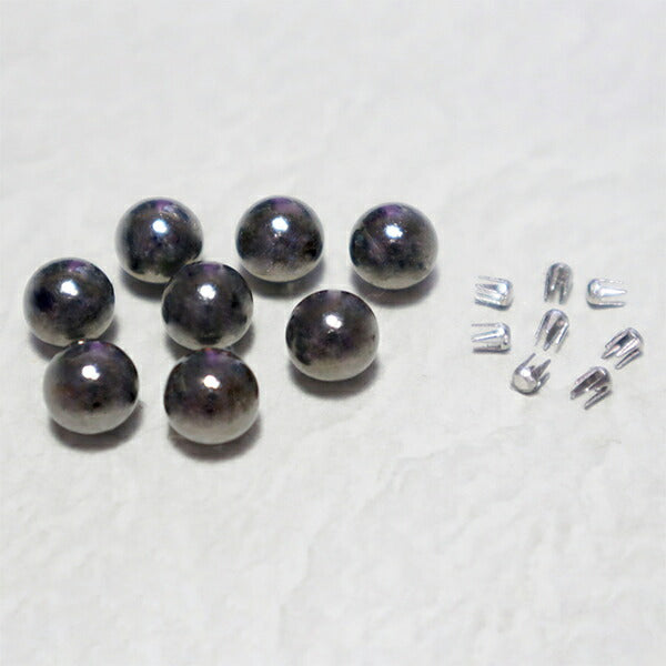 Perlen "Liberlyino Color Pearl 8mm Gunmetal ca. 20 Rev-09 g" KIYOHARA