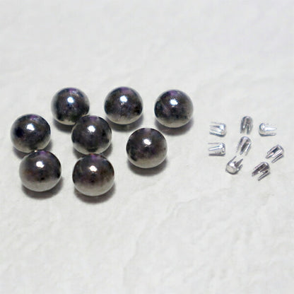 Perlen "Liberlyino Color Pearl 8mm Gunmetal ca. 20 Rev-09 g" KIYOHARA