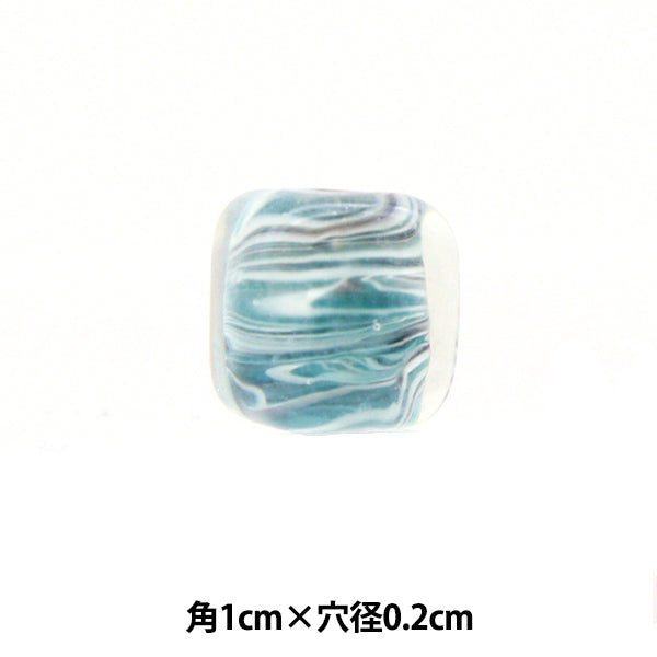 Accessories material "Tonbo ball crystal marble dice 15 10mm 1 piece 10-2.0"