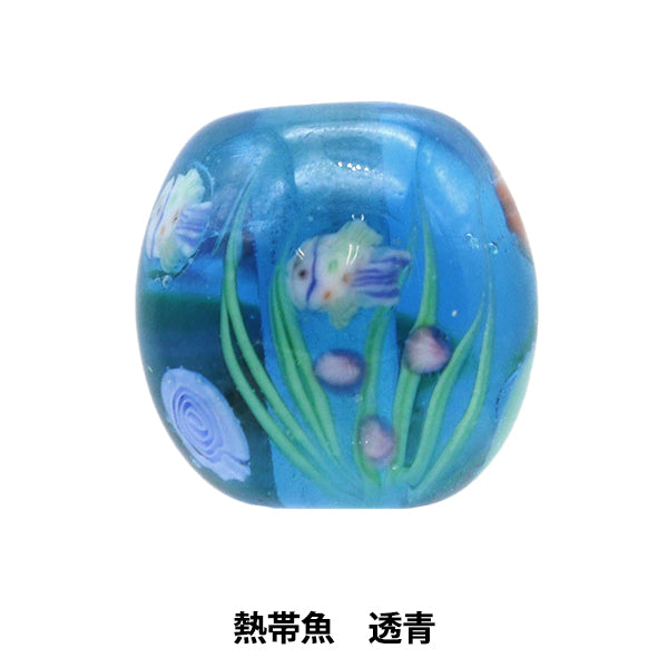 附件材料“ Tonbo Ball Tropical Fish透明藍色Nettaigyo”