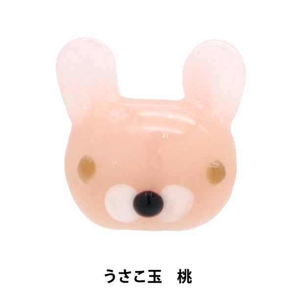 Accessory material "Tonbo ball rabbit ball peach usatama"