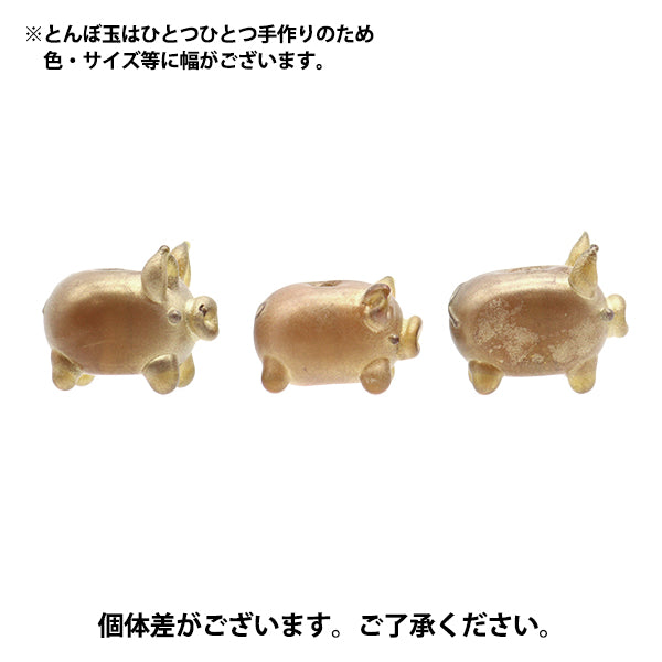 Accessory material "Tonbo ball pig ball gold Pigk"