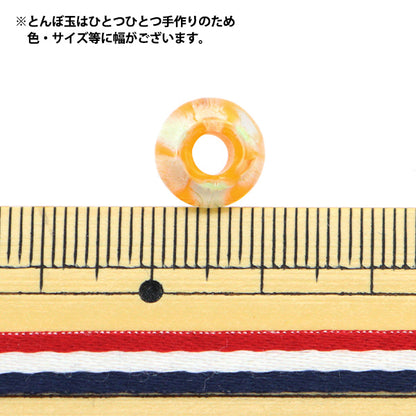 액세서리 소재 "Tonbo Ball Striped Solo van a Yellow Shima-A"