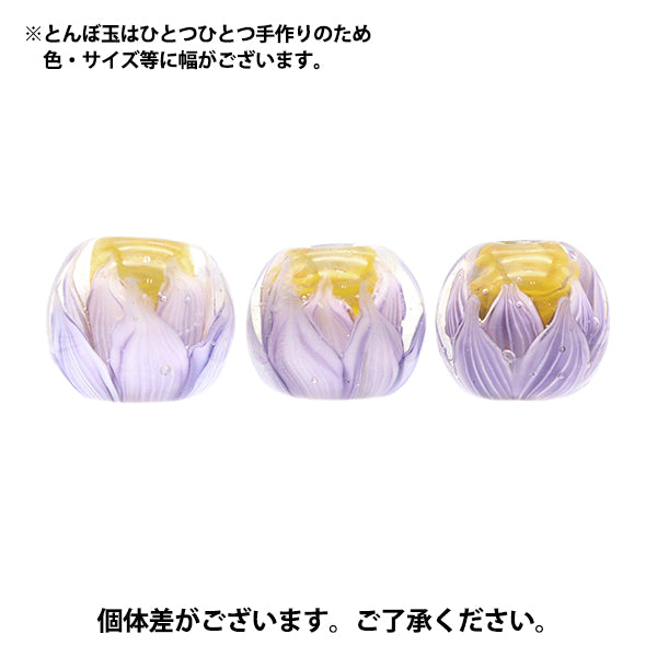 アクセサリー素材 『とんぼ玉 ロータス18mm 紫 LOTUS18』 – Yuzawaya