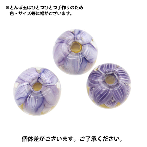 配件材料“ Tonbo Ball Lotus 18mm紫色Lotus18”