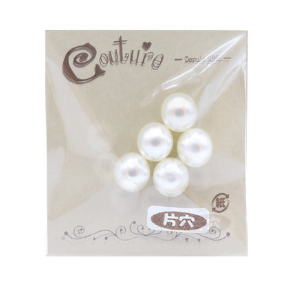 Beads "Petit pearl one hole 1.2cm White about 5 pieces OH-30"