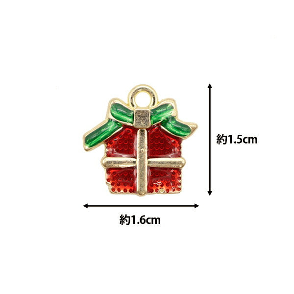 Accessory material "Christmas charm present 3 pieces TXC-8"