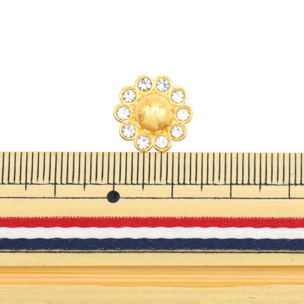 Zubehörmaterial "Petit-Teile Kristall x Gold 13mm 4 Tabletten OH-41"