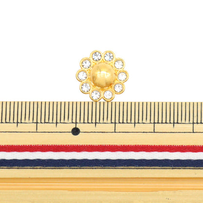 Zubehörmaterial "Petit-Teile Kristall x Gold 13mm 4 Tabletten OH-41"