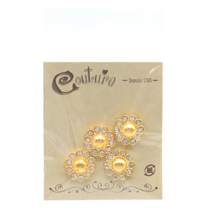 Zubehörmaterial "Petit-Teile Kristall x Gold 13mm 4 Tabletten OH-41"