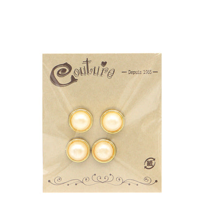 Accessory material "Petit Parts Pearl x Gold 11mm 4 tablets OH-45"