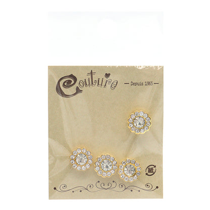 Accessory material "Petit Parts Crystal x Gold 10mm 4 tablets OH-50"