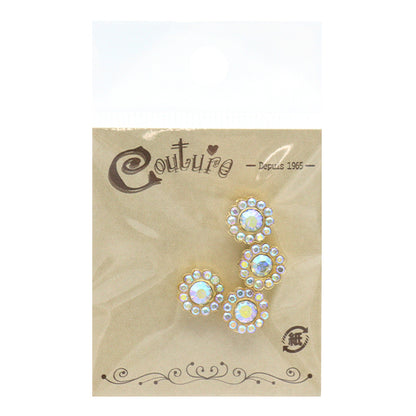 Accessory material "Petit Parts Crystal AB x Gold 10mm 4 tablets OH-51"