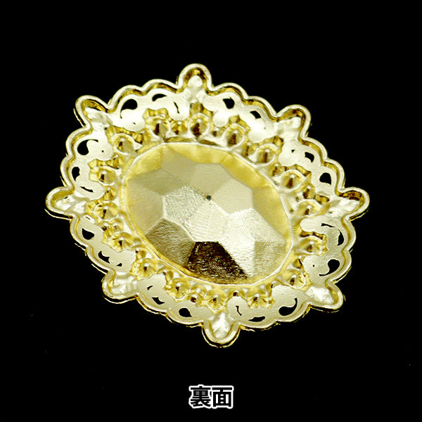 Handicraft parts "Bijou center part 36mm x 30mm red OSG-8" Terai