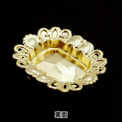 Handicraft parts "Bijou center part 32mm x 25mm purple OSG-14" Terai