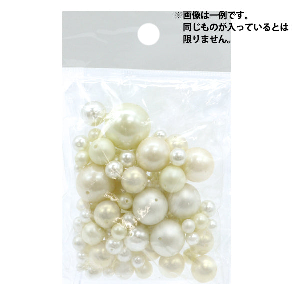 Beads "Elegant Pearl MIX White 80g"