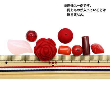 Perlen "Candy Acrylmix Pink Red 70G"