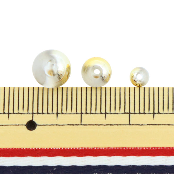 ビーズ 『アクリルビーズ ラウンドキャルMIX LT.ゴールド 32個入り』