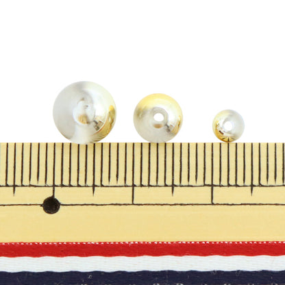 ビーズ 『アクリルビーズ ラウンドキャルMIX LT.ゴールド 32個入り』