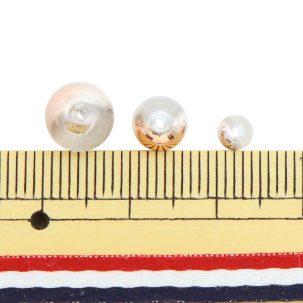 Perline "acrilicoPerline Round Cal Mix rosa oro 32 pezzi]