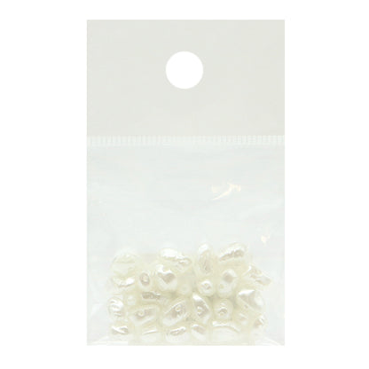 Perles "Déformation de perle de verre mélange blanc 26 pièces"