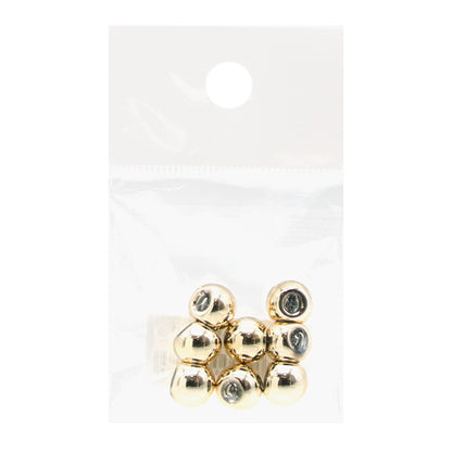 ビーズ 『アクリルパーツ 鈴丸 メタリック 8個入り ゴールド 10mm』