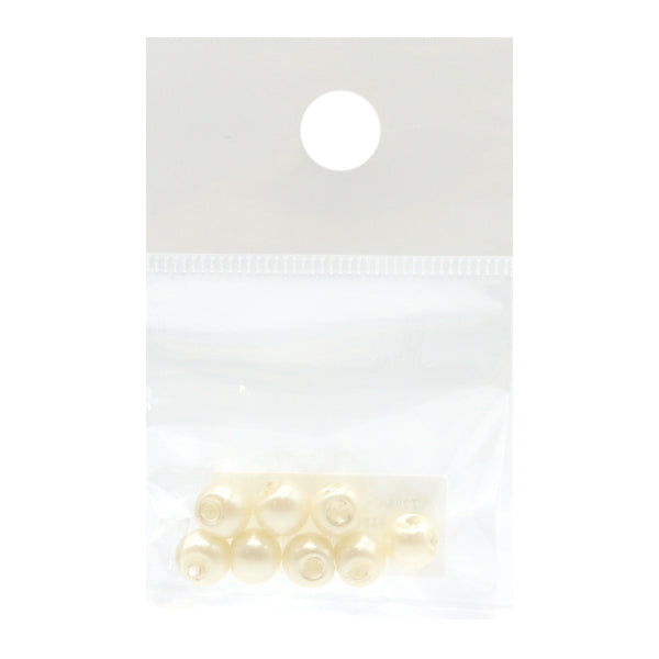 ビーズ 『アクリルパーツ 鈴丸 パール 8個入り キスカ 8mm』
